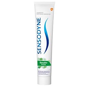 SENSODYNE Fluoride tandpasta, dagelijkse tandpasta, 1 x 75 ml, voor pijngevoelige tanden, 75 ml (1 stuk)
