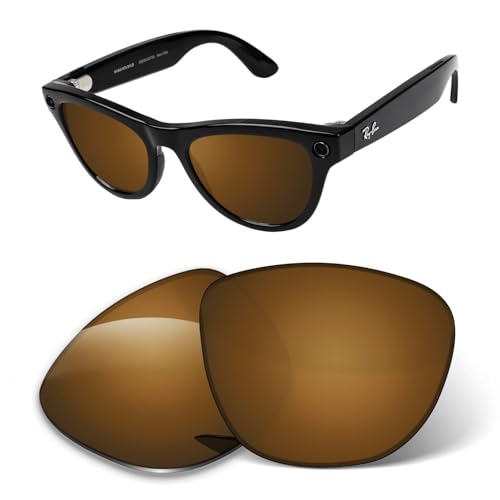 Image of 1.6MM Transition Replacement Lenses Compatible with Ray-Ban Meta Skyler RW4010 /RW4014 52mm Smart Glasses, Scratch-Proof
