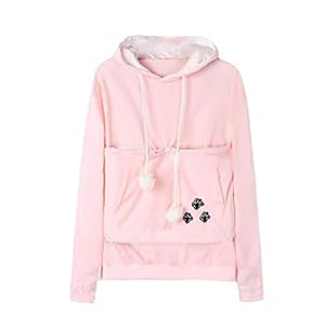 Inlefen Dames Schattig Kangoeroe Zak Capuchon Lange Mouw Kleedt Slank af Stoppen Gewoontjes Slijtage Sweatshirt