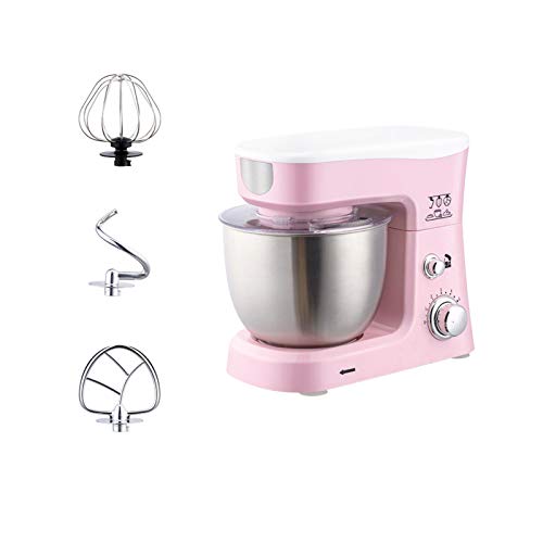Dough Mixer Stand Mixers, 6-Speed Tilt-Head Electric Food Stand Mixer, Electric Mixer with Dough Hook, Whisk & Beater, Splash Guard, 3.5L Stainless Steel Bowl