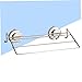 HOMSFOU Suction Cup Towel Rack Stainless Steel Bathroom Hanger Tool Installation Strong Adsorption for Use Modern Design for Home Decor