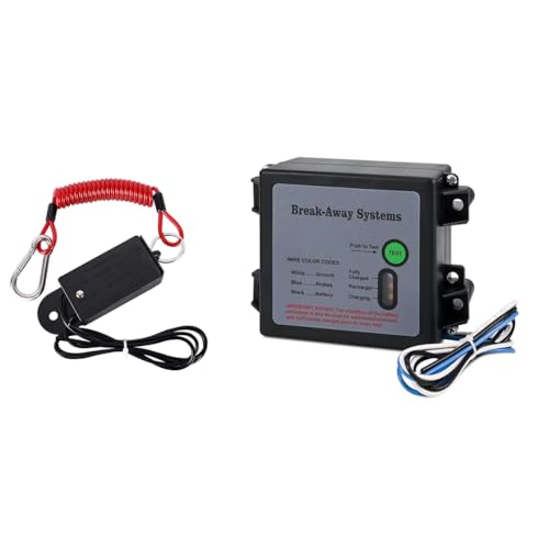 Ounfhtrttk Kit de Frenos de Remolque con Interruptor, Luz de Prueba LED, de Freno Eléctrico, Controlador Universal de Frenos de Remolque.