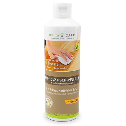 HeliaCARE Tisch Öl - Bio Holztisch Pflege aus Deutschland (500ml)