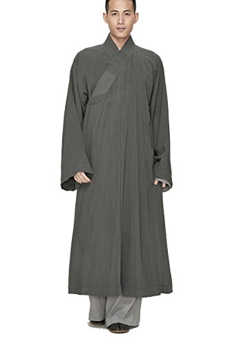 ZanYing Buddhist Zen Robe Meditation Monk Outfit Large Casual Robe Men