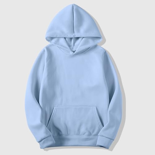 Sweatshirts for Men Pullover Tops Loose Solid Color Hoodies Long Sleeve Fall Sweatshirt Dressy Casual Workout Clothes3