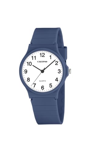 Montre femme Calypso K5880/4 en caoutchouc bleu turquoise