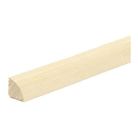 1M / 39.37inch Quadrant Trim Pine Decorative Gap Filling Window Door Moulding Edging Beading Wood TMW Profiles (20mm) Cover