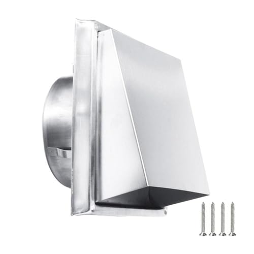 Grille de ventilation en acier inoxydable pour conduit 100 mm de diamètre