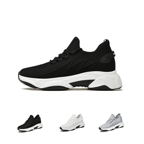 Tallure Sneakers for Women & Men, Lightweight Breathable Mesh Shoes, Invisible Lift 1.6/2.4/3.1/3.9in Non-Slip Athletic Casual Shoes