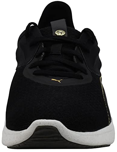 Puma Women's Better Foam Running Shoe, Emerge 3D Black-Team Gold, 6.54