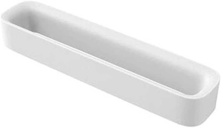 Wall Mounted Shoes Rack Family Bathroom Shoe Storage Organizers Self Adhesive Shoe Stand Slippers Hanging Holder (Color : Pink) (White)