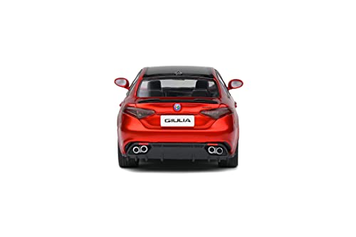 Solido S4313102 Quadrifogli Aucun Alfa Romeo Giulia Quadrifoglio, Monza Rosso, 1/43Ème #TOP2