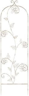 Pure Garden 50-LG5079 (Antique White) Garden Trellis-for Climbing Plants