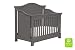 Million Dollar Baby Classic Louis 4-in-1 Convertible Crib with Toddler Bed Conversion Kit,  Manor Grey