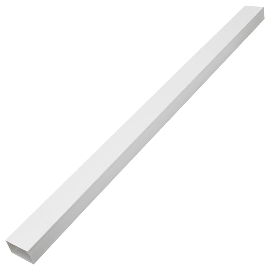 Kabelkanal selbstklebend 30 m Set, 30 x 1 m PVC Kabelabdeckung, 50x25 mm Kabelmanagement für Wand, Büro und Zuhause, Weiß