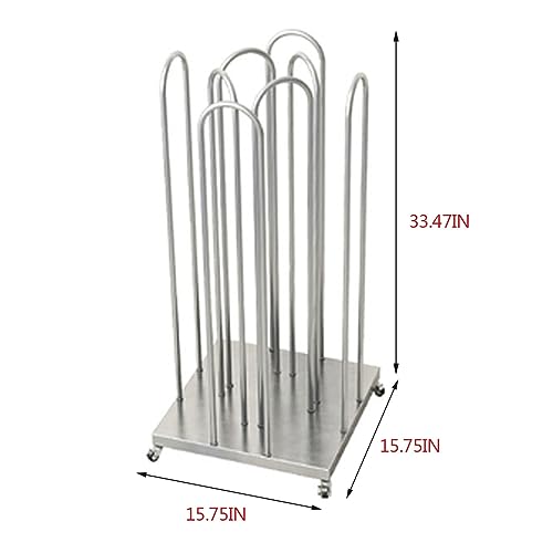 Soporte ajustable con ruedas para mover carga en tienda y almacén 8