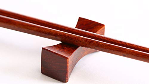 Tea Tanlent Handcrafted Wooden Chopsticks Rest Or Dinner Spoon Stand Fork And Knife Holder Home Decor Set Of 6,Pillow Shape #TOP2