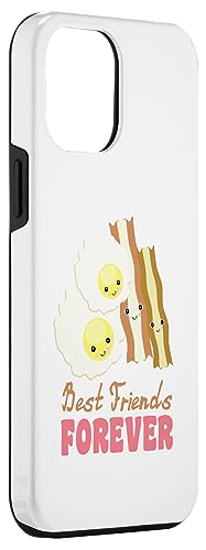 Image of iPhone 14 Pro Max Cute Kawaii Eggs and Bacon BFF Best Friends Forever Case