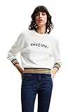 Desigual Desigual Damen Offwhite Jers_mara 1021 Off White Pullover Sweater, Weiß, L EU