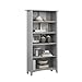 Bush Furniture Salinas 5 Shelf Bookcase in Cape Cod Gray