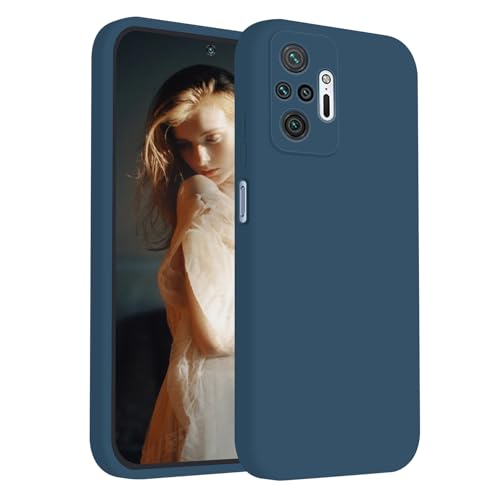 ISOI - Cover per Xiaomi Redmi Note 10 Pro, Custodia Morbida in Silicone Liquido, Protezione Completa Antiurto Ultra Sottile per il Corpo - Blu