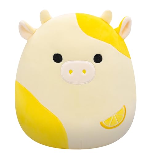 Squishmallows SQCR08596 - Dagmar die Zitronenkuh 30 cm, offizielles Jazwares Plüsch, superweiches Kuscheltier