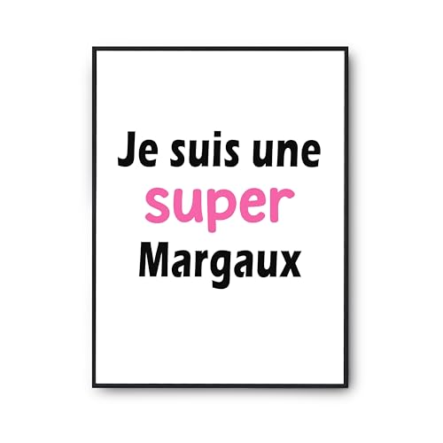 Poster Une Super Margaux cadeau humour idéal pour un anniversaire unique et mémorable