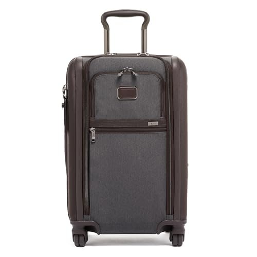 TUMI - Alpha Dual Access Expandable Carry-On Luggage - Zipper Expansion - Durable Ballistic Nylon Lightweight Suitcase -TSA Lock Tracer - Anthracite