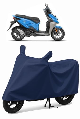 Image of Shield Heavy Duty Scooty Cover for Hero Xoom 125 | All-Season, Tear-Proof Fabric | with Side Mirror Pocket & Buckle Belt | Hero Xoom 125 Scooty Cover