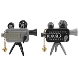 Decoración para el hogar y la oficina: este mini proyector es una decoración encantadora tanto para el hogar como para la oficina, agregando un toque vintage único a cualquier entorno, estatua de figura de proyector, proyector para