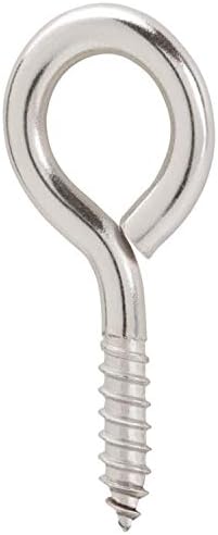 2 Inch Screw Eyes Metal Eye Hooks Small Eyelet Screws, 30 Pcs