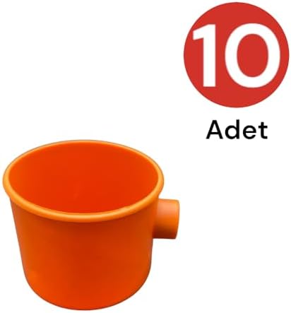 Tek-İş Norm Buat Kasa Anahtar Priz Kasası Sıva Altı Plastik Turuncu Kapaksız 10 Adet - Görsel 2