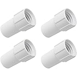 Canamax 1-1/2 Inch Pool Vacuum Hose Cuff - Compatible with Spiral-Wound Pool Hose - Repair Hose Ends Connect Vacuum Head - Pack of 4