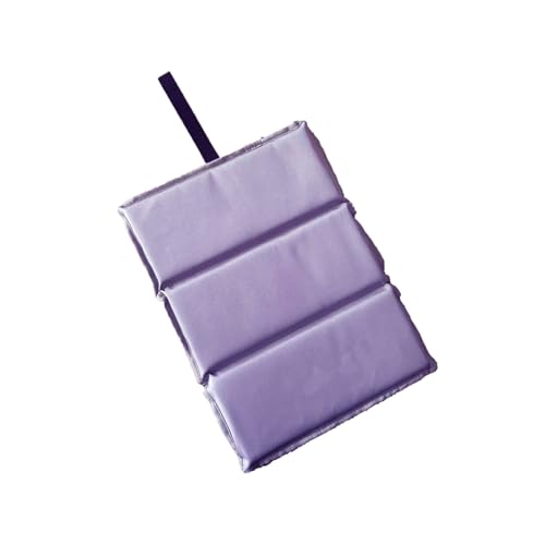 YACOTOERI アウトドア用三つ折りクッション 極厚 2.0cm キャンプ座布団 アウトドア 超軽量 キャンプ スポーツ観戦 釣りをする 公園 一人用 (パープル)