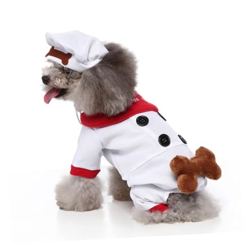 Disfraz para perro talla L color blanco miniatura 6