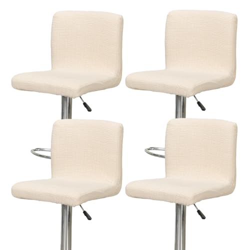 Image of Chair Covers Bar Stool Cover 4pc Bar Chair Cover Swivel Bar Stool Slipcover