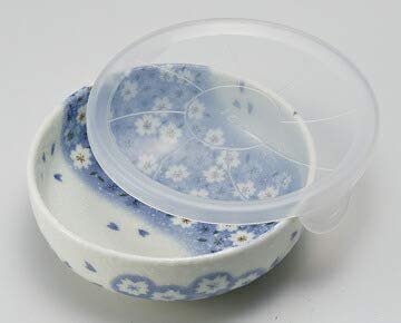 レンジパック 食器 蓋付き フタ付き 大鉢 ボウル/ノンラップ大鉢 フラワーウェイブルー/保存 鉢 うつわ 漬物 作り置き 常備菜 日本製 和食器 おしゃれ 和食器
