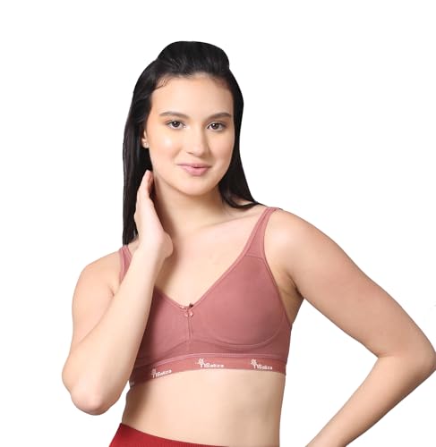 Image of Pack of 1 Non Padded Wire Free Seamless Full Coverage Sports Bra