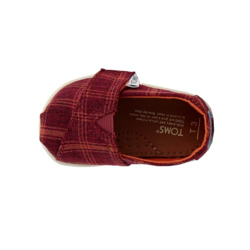 TOMS Toddler Boys Alpargata Slip On Casual Shoes - Red4