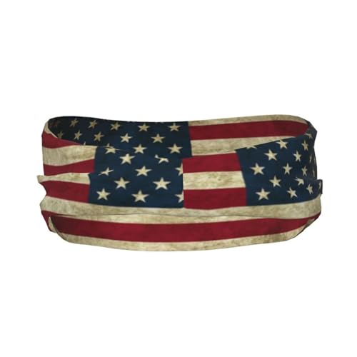 Image of Cute Flag Headbands Women Men Flag Sweatband Sports Headband for Running, Cycling, Yoga Gym, Working Out
