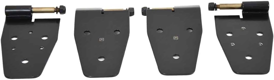 Kentrol 50441 Black Powder Coated Stainless Steel Door Hinge Set