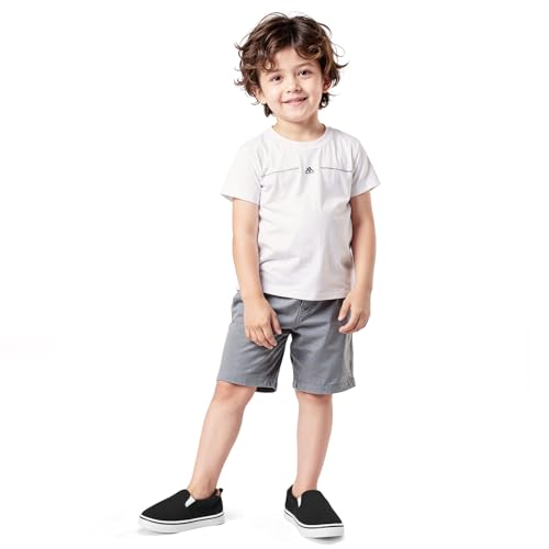 Image of K KomForme Toddler Sneakers for Girls Boys Slip On Canvas Walking Shoes | Lightweight, Comfortable