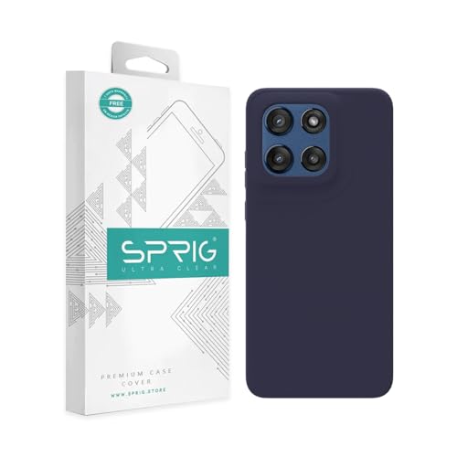Image of SPRIG Compatible with Moto Edge 60 Stylus Premium SilkTone Back Cover Drop Tested Shock Proof Mobile Case for Men, Women, Boys and Girls with Camera Protection (Midnight Blue)