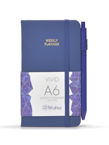 Image of Kitabby VIVID A6 Weekly Planner & A7 Notebook Combo - Navy Blue