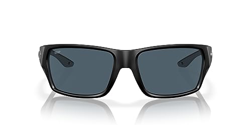Costa Man Sunglasses Matte Black Frame, Gray Lenses, 60MM