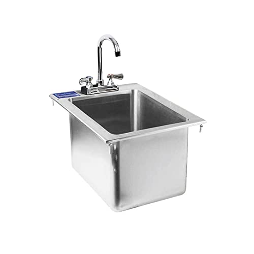 Stainless Steel Drop Sink - 1 Compartment Drop in Sink 10