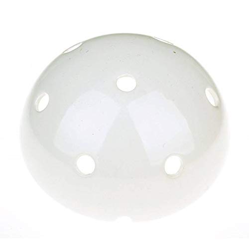 creative cables Kit rosone per lampadario da soffitto (ceramica bianca, Ø 130 mm, 7 fori) – Fissaggio per lampadari e sospensioni multiple – Design artigianale e made in Italy