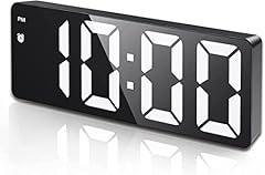 AMIR Digital Alarm Clock, [Upgraded Version] LED Clock for Bedroom, Electronic Desktop Clock with