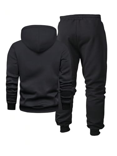 SOLY HUX Men's Tracksuit Hooded Sweatshirt and Jogger Pants Hiking Outdoor 2 Piece Outfits2