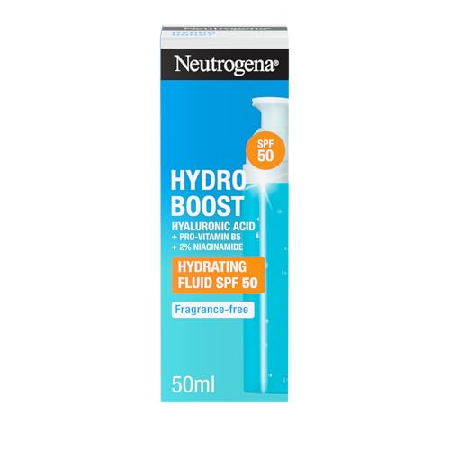 Neutrogena Hydro Boost Fluido viso idratante SPF 50, con acido